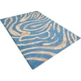 thumbnail image 6 of Rugsotic Carpets Hand Tufted Wool Eco-Friendly Area Rugs - 4'x6', Rectangle, Blue, Modern Contemporary Design, High Pile Handmade Anti Skid Rugs for Living Room, Bed Room (K00264), 6 of 6