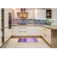 thumbnail image 6 of Ahgly Company Machine Washable Indoor Square Transitional Dark Orchid Purple Area Rugs, 4' Square, 6 of 7