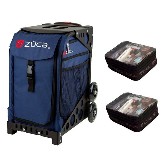 Zuca 18" Sport Bag - Midnight with 2 Small Utility Pouch (Black Frame)
