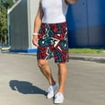 thumbnail image 6 of Sikiie Geometric Elements Mens Pajama Shorts, Lightweight Lounge Pant with Pockets Soft Sleep Pj Shorts for MenLarge, 6 of 6