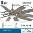 thumbnail image 6 of Minka Aire Fans - Barn - Smart Ceiling Fan with Light Kit in Contemporary Style, 6 of 7