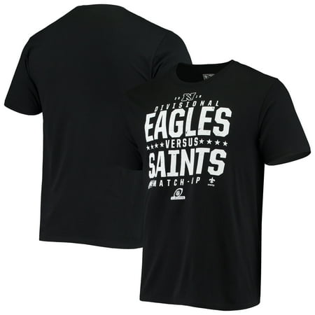 New Orleans Saints vs. Philadelphia Eagles Fanatics Branded 2019 NFL Divisional Round Matchup T-Shirt - Black