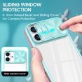 thumbnail image 2 of HD Transparent Case with Camera Privacy Cover for iPhone 16 - Pink Blue, 2 of 5