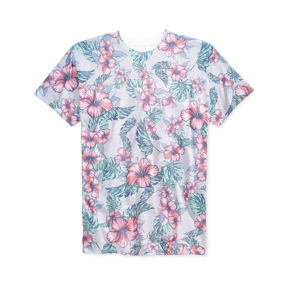 Univibe Mens Castaway Sublimated Graphic T-Shirt, Grey, X-Large