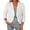 White, variant on Womens Knit Cardigan Lettuce Edge Irregular Hem 3/4 Sleeve Open Front Spring Summer Lightweight Breathable Layering Sun Protection Thin Sweater White L
