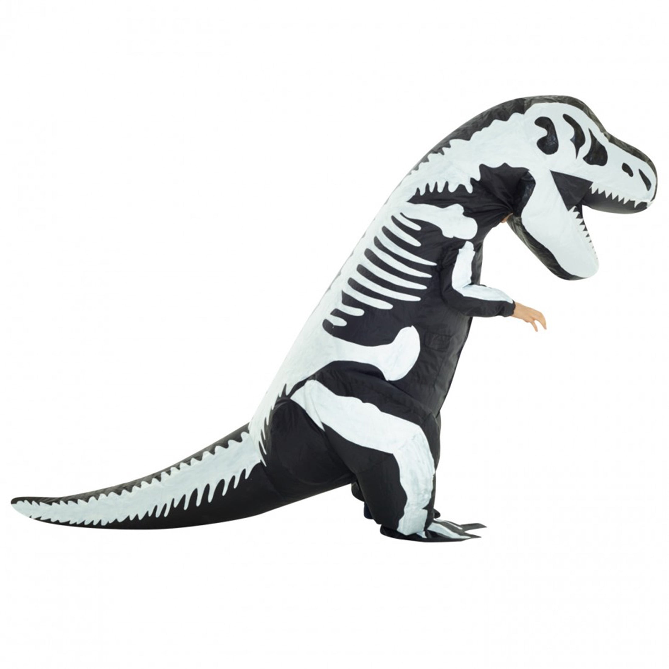 Skeleton T-Rex Inflatable Halloween Costume for Children, One Size Fit Most, by Morph Costumes