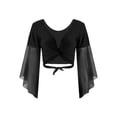 thumbnail image 5 of Zaldita Women Belly Dance Dress Belly Cropped Top with Sparkly Sequin Skirts 2 Piece Outfits Black One Size, 5 of 7