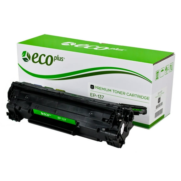 ECOPLUS Brand Replacement for Canon 137 (9435B001AA) Toner Cartridge, BLACK, 2.4K YIELD
