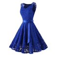 thumbnail image 4 of Women Dress Formal Ladies Wedding Bridesmaid Lace Long Dress, 4 of 8