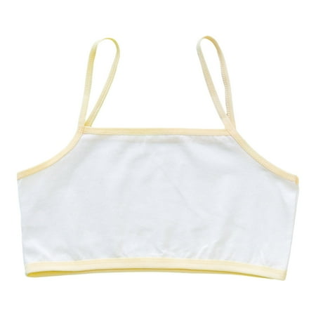 Girls Bras 12-14 Years Old Breathable Youth Bras Gift Set Petite Sports Bras for Teens Beige L