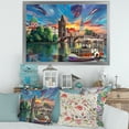 thumbnail image 3 of Designart 'Sunset Over Cityview Of Prague' Children's Art Framed Art Print, 3 of 4