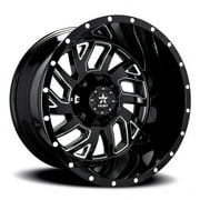 20" Black With Natural Accents 65R Glock Wheel by RBP (Rolling Big Power) 65R-2012-78-44BG