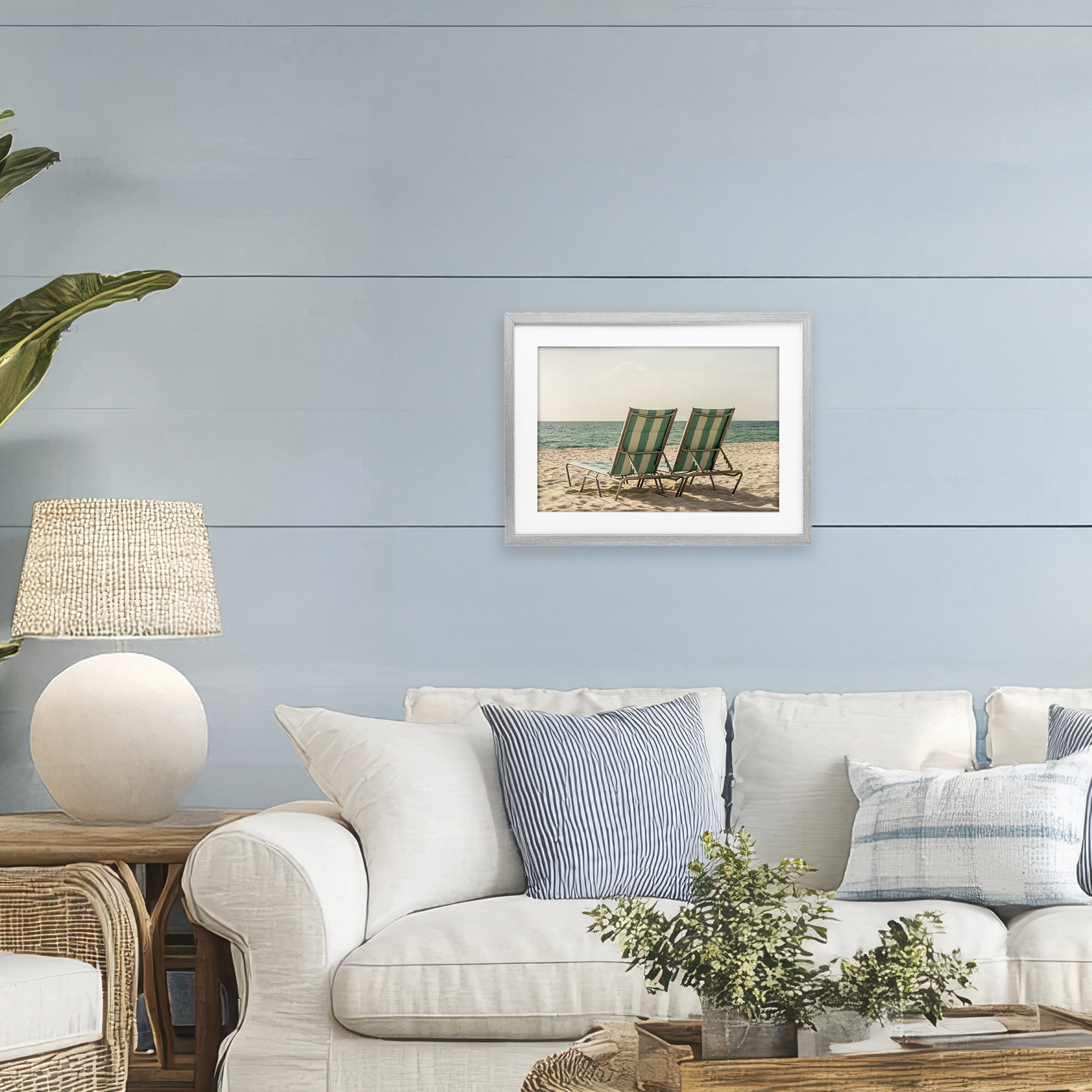 Stupell Industries Invitation To Relaxation Gray Framed Print Under Glass, design by Elena Chukhlebova