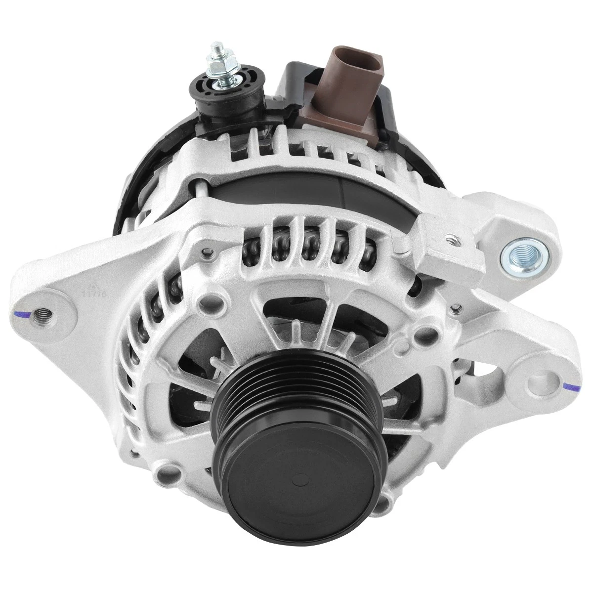 NURATIT Alternator Fit for Toyota Corolla 2014 2015 2016 2017 2018 2019 L4 1.8L - 12V 125Amp CW 6 Groove Clutch Pulley, Replace OE 11776 104211-3300 27060-0T240 104211-3303 104211-3301 400-52498R
