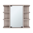 thumbnail image 6 of Tuhome Milan Medicine Cabinet with Six External Shelves, Mirror, Three Internal Shelves, 6 of 6
