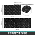 thumbnail image 7 of Black White Gothic Geometry Sun Moon Pattern Kitchen Rugs Sets Of 2,Anti Fatigue Kitchen Mat Rugs Non Slip Washable,Decorative Kitchen Floor Mats for Kitchen,Sink,Laundry,17"x30"+17"x47", 7 of 7