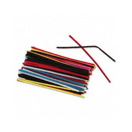 Chenille Kraft Sparkle Stems - THE CHENILLE KRAFT COMPANY Regular Stems, 6'' X 4Mm, 100/Pack (Set of 5)