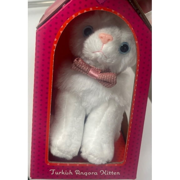 Aurora White Turkish Angora Cat Kitten Plush