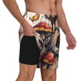 thumbnail image 2 of Balery Cute Forest Mushrooms Bañador para hombre, shorts de playa de secado rápido con entrepierna y forro de compresión-Large, 2 of 6