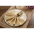 thumbnail image 2 of Twiny Threads Set of 12 Solid Reusable Cloth Dinner Napkins - Beige, 2 of 6
