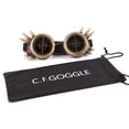 thumbnail image 5 of SAYFUT Barbed Wire Led Light Steampunk Goggles Rainbow Kaleidoscope Sunglasses Special Lens Cosplay Goggles for Men and Women - Multiple Style to Choices, 5 of 6