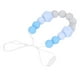 thumbnail image 4 of Collar de dentición infantil Collar de dentición masticable con cuentas de silicona suave y exquisita para masaje de encías azul, 4 of 9