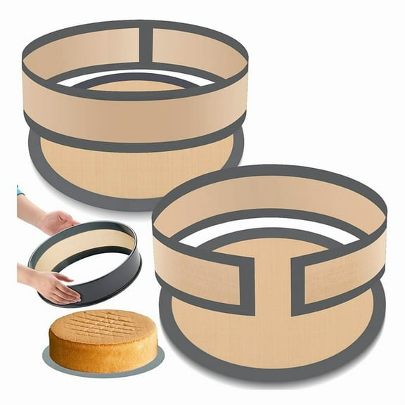 2sets Silicone Baking Mat for 9Inch Nonstick Springform Pan Protector, Prevent Cake From Sticking to Side and Bottom