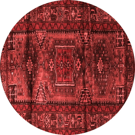 Ahgly Company Indoor Round Persian Red Traditional Area Rugs, 5' Round