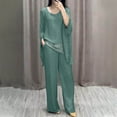 qolati Womens 2 Piece Outfits Dressy Pant Suits for a Wedding Casual