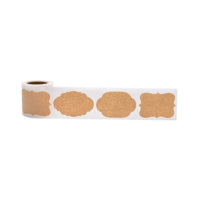 Advancent 1 rollo de papel, etiqueta autoadhesiva, exquisitos artículos de tocador para el hogar, botella de jugo, lata de temporada, bolsa de Herramientas y accesorios para hornear Tipo 2