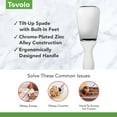 thumbnail image 6 of Tovolo Ice Cream Spade Heavy Duty Zinc Alloy White, Dishwasher Safe Ice Cream Paddle Spade for Shaping Cutting Serving Gelato Sorbet Cookie Dough, Non Slip Ergonomic Handle Ice Cream Spade, 6 of 6