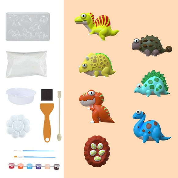 DIY Arts and Crafts for Kids Ocean Sea Animal Toy Painting Kit with Gypsum Powder and Painting Palette for Toddlers Ocean Animal