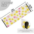thumbnail image 5 of Yayeee Runner Rug for Bedroom 2'x6' Machine Washable Hallway Non Slip Mat, White Stars Pattern, 5 of 8