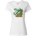 thumbnail image 3 of Inktastic Save the Rainforest with Basilisk Lizard on a Tree Women's T-Shirt, 3 of 5