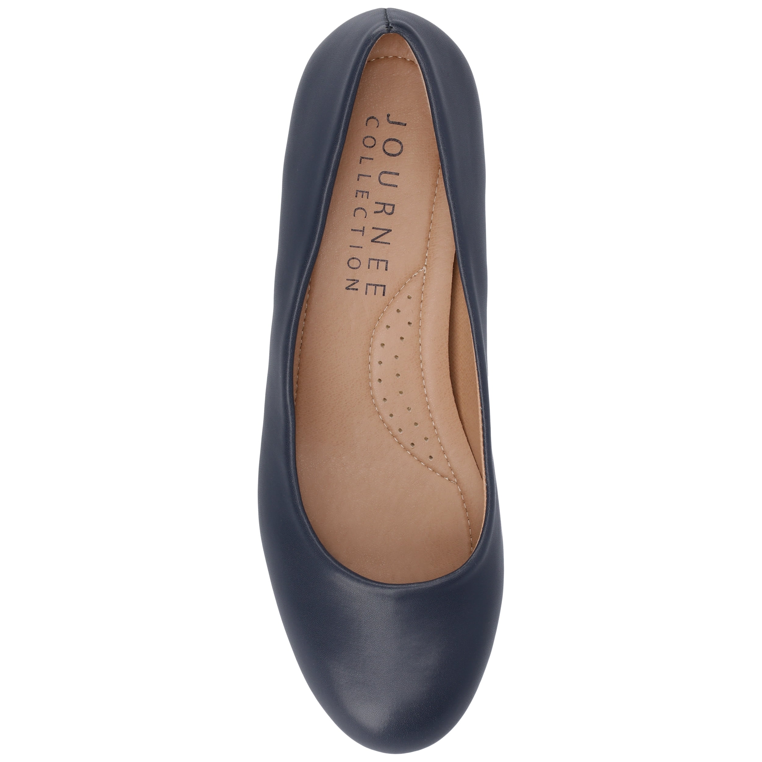 Journee Womens Saar Comfort Insole Round Toe Block Heel Pumps