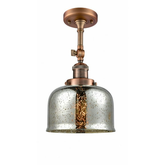 Innovations Lighting - Bell - 1 Light Semi-Flush Mount In Industrial Style-14