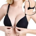 thumbnail image 2 of Women Wire Free Padded Solid Color Lingerie Underwear Front Closure Bra, 2 of 6
