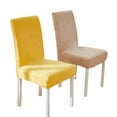 thumbnail image 4 of Wholesale Upgraded All-Season High-Elastic Chair Cover with Integrated Backrest - Thickened Embossed, Detachable & Washable, Lemon Yellow, Universal Fit for Chairs with Back Height 45-55cm and Seat, 4 of 6