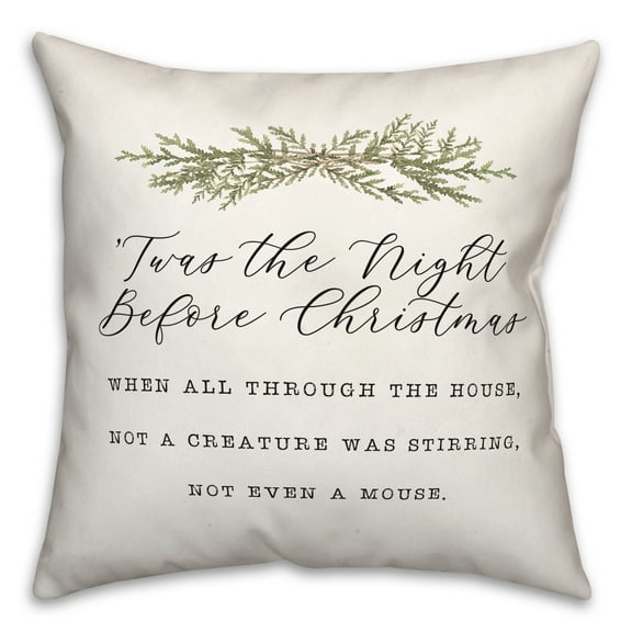 Creative Products Twas The Night 18 x 18 Indoor / Outdoor Pillow