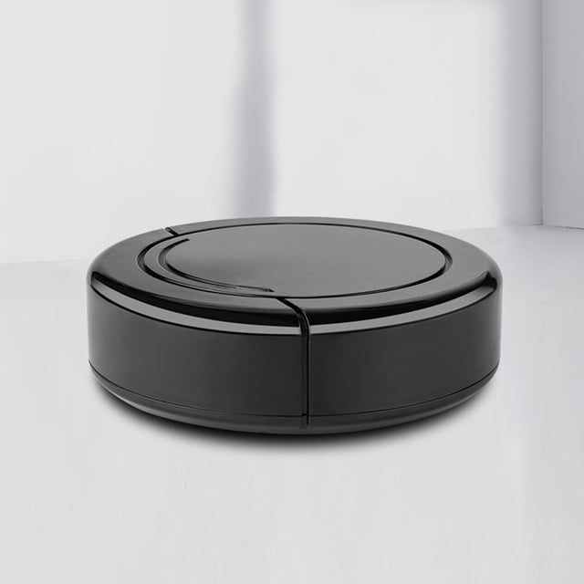 Robot aspirador automático inteligente con carga USB, modo aleatorio, recogedor de polvo, limpiador de alfombras para el hogar (negro 700)