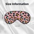 thumbnail image 5 of Cauagu Leopard Print Sleep Eye Mask, Blindfold Eye Sleep Shade Cover with Elastic Strap/Headband Eye Cover Eyeshade for Night Sleeping/Travel Nap, 5 of 7