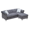 thumbnail image 5 of Glory Furniture Raisa Velvet Sofa Chaise in Gray, 5 of 6