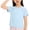 Blue, variant on Girls Athletic Quick Dry Raglan Sleeve T-Shirt with Reflective Accents Moisture Wicking Activewear for Kids Blue,Size 10-11 T