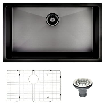 Kitchen Sink 30" L X 18" W Undermount Kitchen Sink With Sink Grid,Stainless Steel Kitchen Sink