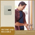 thumbnail image 3 of Luxshiny 1Set Wall Mounted Key Holder White Iron Cabinet with Lock for Secure Key Management, 3 of 5