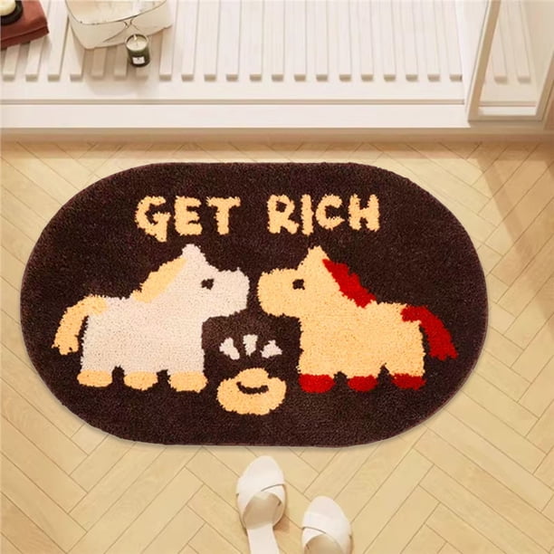 Tapetes de terciopelo para sala de estar, alfombras de imitación de cachemira, duraderas y para el hogar, tapete festivo rojo, alfombras de baño, decoración del baño, decoración del hogar, tapete de b