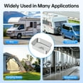 thumbnail image 5 of RV Sink 304 Stainless Steel – 12.6" X 8.66" Drop-in Caravan Kitchen Basin with Soundproofing Pad, Flexible Drainpipe & Filter, Compact Camper Boat Bar Sink for Motorhome Outdoor Kitchen (Silver), 5 of 14
