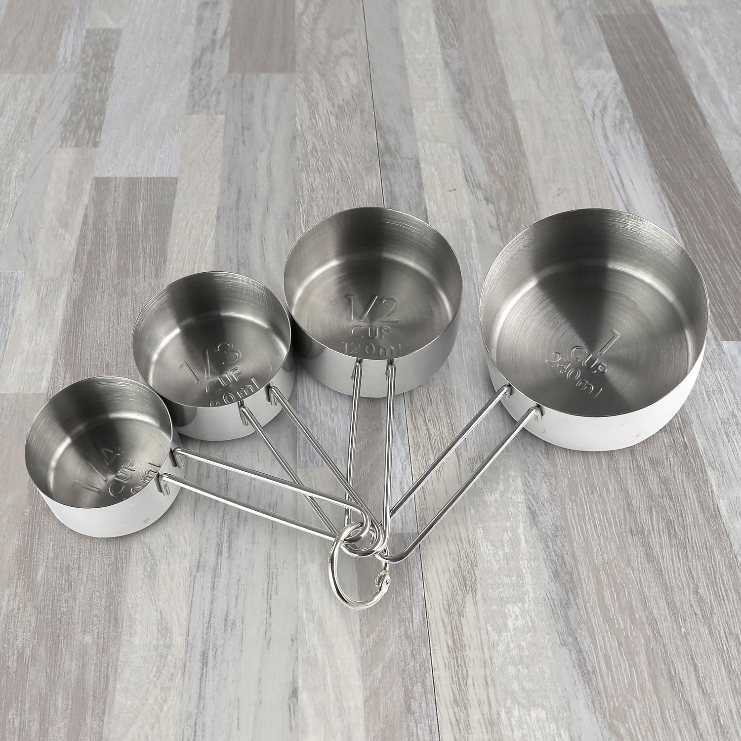 Martha Stewart Stainless Steel 4-pc. Measuring Cup, Color: St Steel -  JCPenney