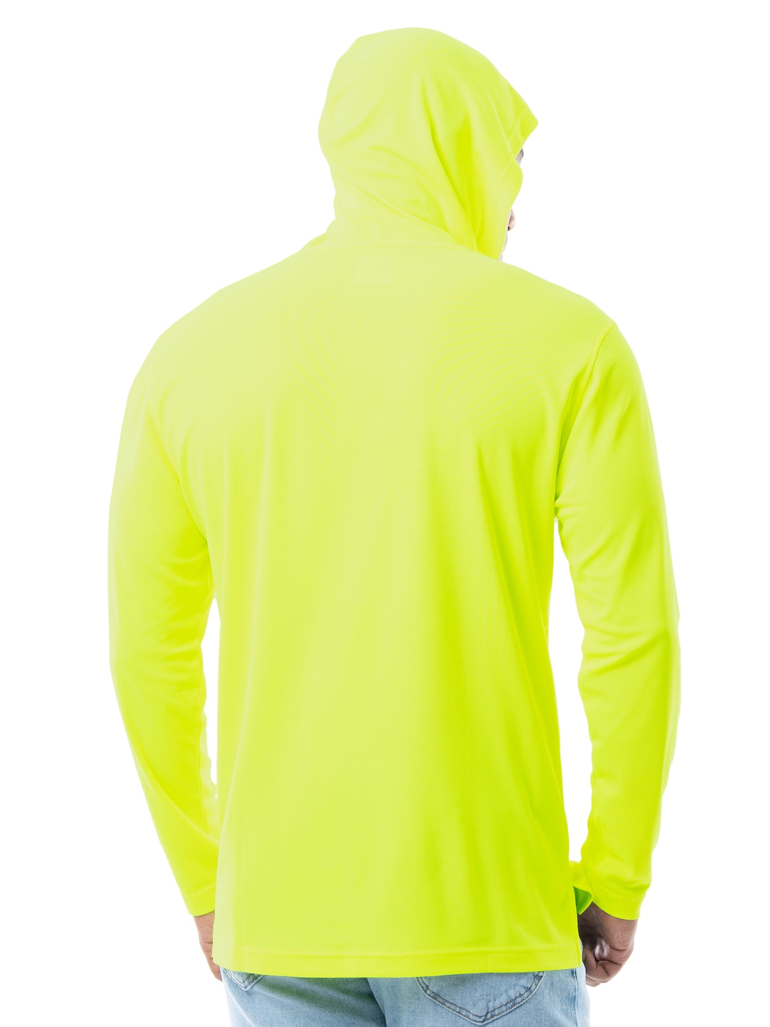 Wrangler Workwear Men's Long Sleeve UPF 40 Sun Shirt with Hoodie, sizes S-3XL