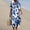 Blue#4, variant on A-Line Silhouette Short Sleeve V-Neck Dress-Universal,Womens Summer Pockets Printing Dresses Loose V-Neck Short Sleeve Dresses Blue M